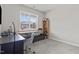 Home office with built-in shelving and desk at 36 Mae Ct, Roxboro, NC 27573
