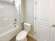 Simple bathroom with shower/tub combo at 55 Oxer Dr, Youngsville, NC 27596