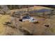 Aerial view of home with pool and large backyard at 5765 G Snow Camp Rd, Graham, NC 27253