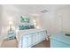 Spacious bedroom with light blue accents and a king-size bed at 5765 G Snow Camp Rd, Graham, NC 27253