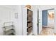 Bright laundry room with built-in shelving and storage at 5765 G Snow Camp Rd, Graham, NC 27253
