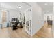 Bright home office with hardwood floors and built-in shelving at 803 Golden Plum Ln, Zebulon, NC 27597