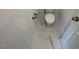 Modern bathroom features include marble tile flooring and white fixtures at 85 N Stagecoach Dr, Wendell, NC 27591