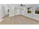 Bright living room featuring hardwood floors and neutral walls at 919 Fiske St, Durham, NC 27703