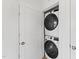 Convenient laundry closet with a stacked washer and dryer at 105 Ailey Brook Way # 100, Wake Forest, NC 27587