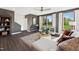 Cozy living room with an area rug and large windows at 111 Ailey Brook Way # 200, Wake Forest, NC 27587