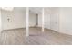 Large unfinished basement area with two closets and a staircase at 117 London Plain Ct, Cary, NC 27513
