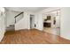 Entryway with hardwood floors and staircase at 117 London Plain Ct, Cary, NC 27513