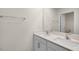 Clean bathroom with double vanity and modern fixtures at 2557 Summersby Dr, Mebane, NC 27302
