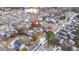 Aerial view showing home's location and neighborhood features at 507 Price Ave, Durham, NC 27701
