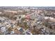 Aerial view showing home's location in a residential neighborhood at 507 Price Ave, Durham, NC 27701