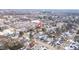 Wide aerial view showing home's location in the city at 507 Price Ave, Durham, NC 27701