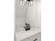 Modern bathroom with white vanity and black fixtures at 507 Price Ave, Durham, NC 27701