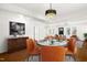 Elegant dining area with modern chandelier and stylish chairs at 507 Price Ave, Durham, NC 27701