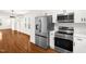 Modern kitchen with stainless steel appliances at 507 Price Ave, Durham, NC 27701