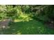 Expansive green backyard surrounded by lush trees, perfect for outdoor activities at 801 Williamsboro St, Oxford, NC 27565