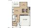 First floor plan showcasing a spacious Gathering room, kitchen, and two-car garage at 8701 Maxine St # 43, Willow Springs, NC 27592