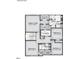 Second floor plan featuring an owner's suite, two additional bedrooms, and laundry at 8701 Maxine St # 43, Willow Springs, NC 27592