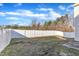 Fenced-in backyard with grassy area at 1025 Southgate Dr, Raleigh, NC 27610