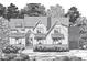 Craftsman style home with two-car garage, front porch, and landscaping at 1236 Perry Bluff Dr, Wake Forest, NC 27587