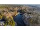 Frozen lake and surrounding woodland scenery at 1313 Enderbury Dr, Raleigh, NC 27614