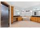 Bathroom with double vanity, corner soaking tub and walk-in shower at 1313 Enderbury Dr, Raleigh, NC 27614