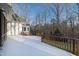 Spacious deck overlooking wooded backyard at 1313 Enderbury Dr, Raleigh, NC 27614