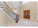 View of the staircase from the second floor at 1313 Enderbury Dr, Raleigh, NC 27614