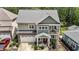 Aerial view of two story home with a two car garage at 172 Cotten Dr, Morrisville, NC 27560