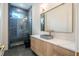 Modern bathroom with a floating vanity and glass shower at 2011 Angier Ave, Durham, NC 27703