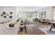 Open concept kitchen with island and breakfast bar at 2180 Monk Dr, Haw River, NC 27258