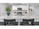 Kitchen island with granite countertop and stainless steel appliances at 2184 Monk Dr, Haw River, NC 27258