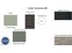 The color scheme features coastal sage siding and tuxedo gray shutters at 25 Calabria Ct, Franklinton, NC 27525