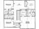 Upstairs layout featuring three bedrooms, two bathrooms, a loft and an office at 25 Calabria Ct, Franklinton, NC 27525