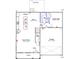 Layout featuring the kitchen, Gathering room, guest suite, garage and porch at 25 Calabria Ct, Franklinton, NC 27525