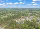 Bird's eye view showcases the community's well-manicured lawns and mature trees at 2721 Sanctuary Woods Ln, Raleigh, NC 27606