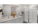 Double vanity bathroom with a large shower at 3605 Sorda Ct, Raleigh, NC 27610