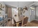 Dining room with a wooden table, chairs, and a buffet at 46 Trusting Ln, Middlesex, NC 27557