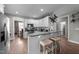 Island kitchen with breakfast bar and stainless steel appliances at 46 Trusting Ln, Middlesex, NC 27557