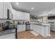 Kitchen with white cabinets, granite countertops, and stainless steel appliances at 46 Trusting Ln, Middlesex, NC 27557