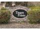 Community entrance sign for Dingen Pointe neighborhood at 496 Omaha Dr, Broadway, NC 27505