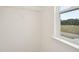 Window view of the outside in a walk-in closet with shelving at 92 Frost Meadow Way, Lillington, NC 27546
