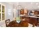 Bright kitchen with breakfast nook, custom cabinetry, and granite countertops at 11201 Jonas Ridge Ln, Raleigh, NC 27613