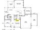 First floor plan featuring a Gathering room, kitchen, study, dining room, and a two-bay garage at 23 Frost Meadow Way, Lillington, NC 27546