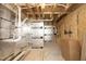 Unfinished basement area with exposed utilities at 508 Lakeland St # A, Durham, NC 27701