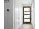 Bright entryway with light hardwood floors and white walls at 508 Lakeland St # A, Durham, NC 27701