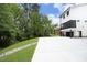 Modern white house with a screened porch and attached garage at 508 Lakeland St # B, Durham, NC 27701