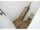 View of a modern light oak staircase from above at 508 Lakeland St # B, Durham, NC 27701