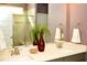 Double vanity bathroom with a large mirror and plenty of counter space at 7713 Stonehenge Farm Ln, Raleigh, NC 27613