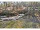 Peaceful creek running through a wooded area at 8309 Stryker Ct, Raleigh, NC 27615